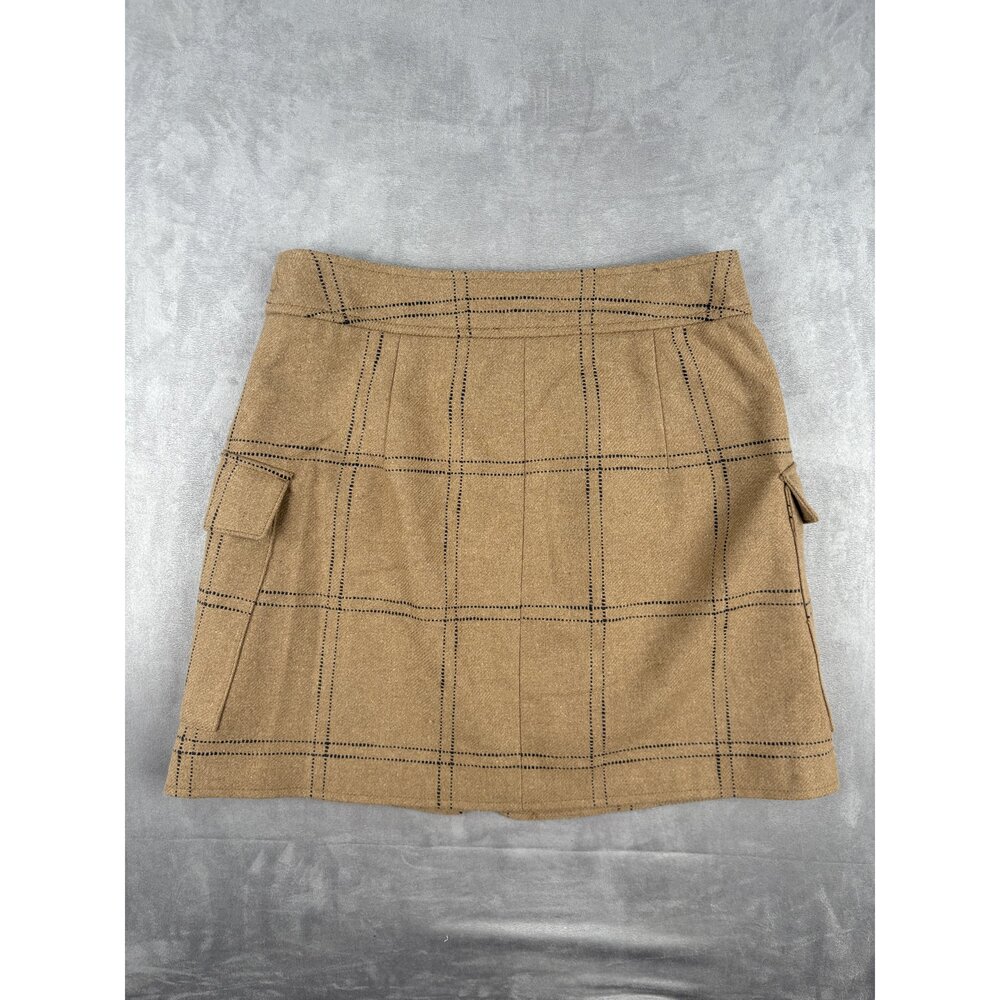 Madewell Plaid Cargo Mini Skirt Size 4 - Picture 3 of 9